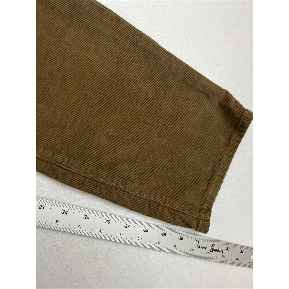 J Crew 770 Straight Corduroy Pants Mens 36x31 Brown Slim Fit 77388